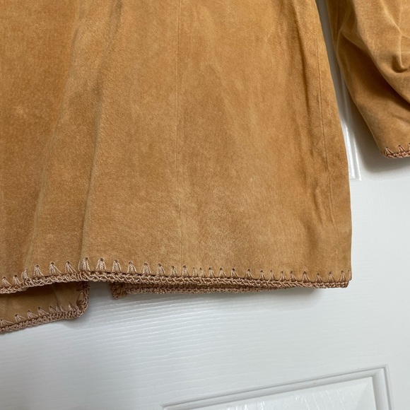 Terry Lewis  Classic Luxuries Tan Suede leather Jacket | 1X - Picture 8 of 14
